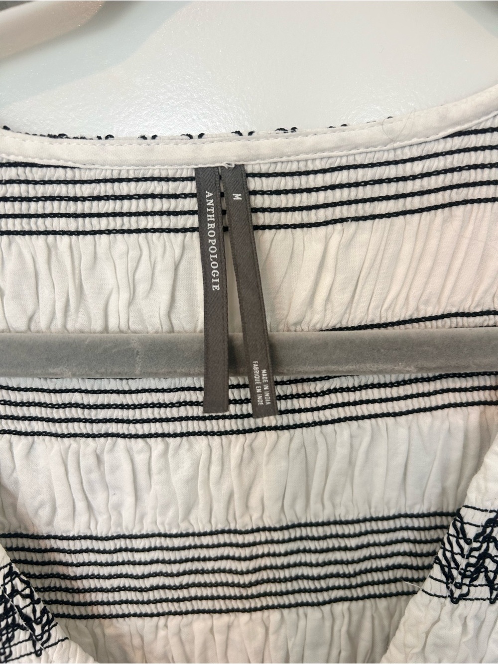 Anthropologie The Peregrine Midi Dress: Embroidered Smocked Edition Medium - Picture 7 of 8
